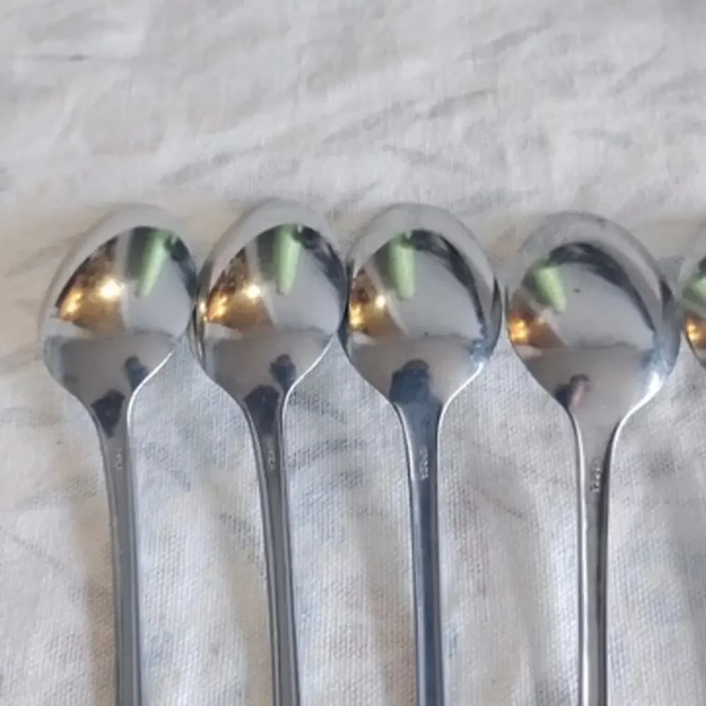 6 Michael Lloyd MLL10 Stainless Iced Tea Spoons Korea 7 5/8